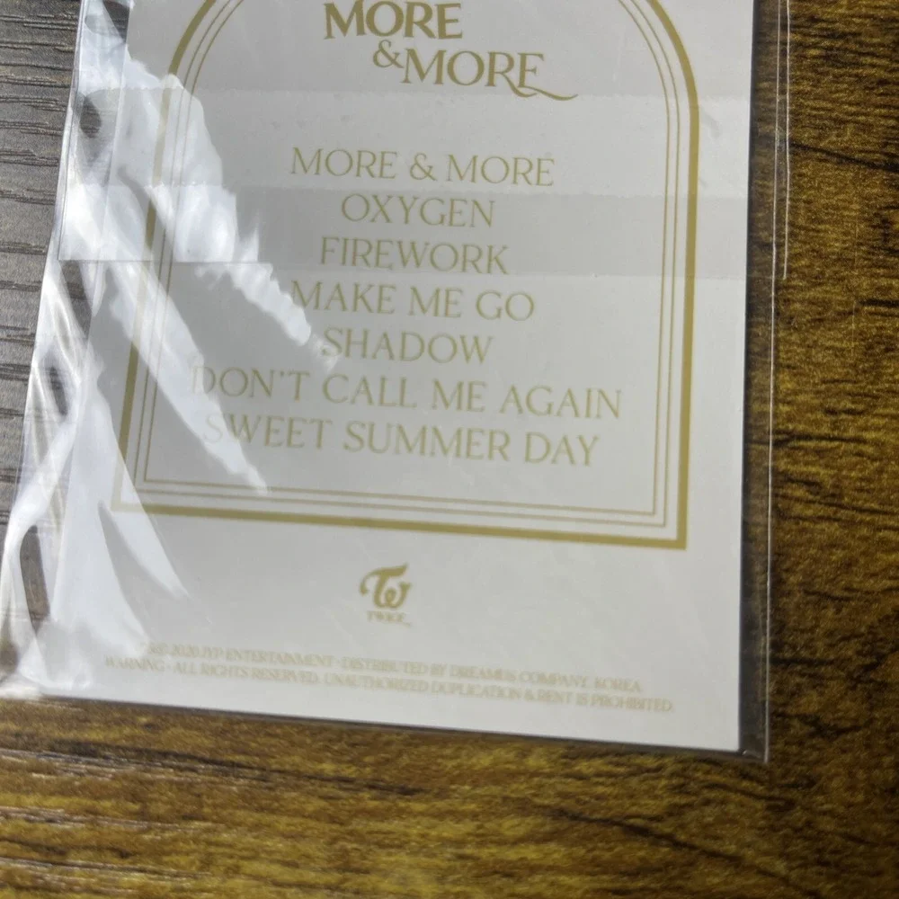 Twice More And More Holographic Group Photocard Offical